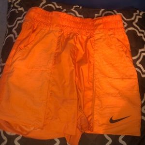 Orange bike shorts